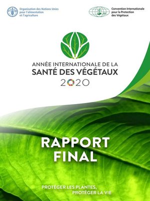 cover image of Année internationale de la santé des végétaux
